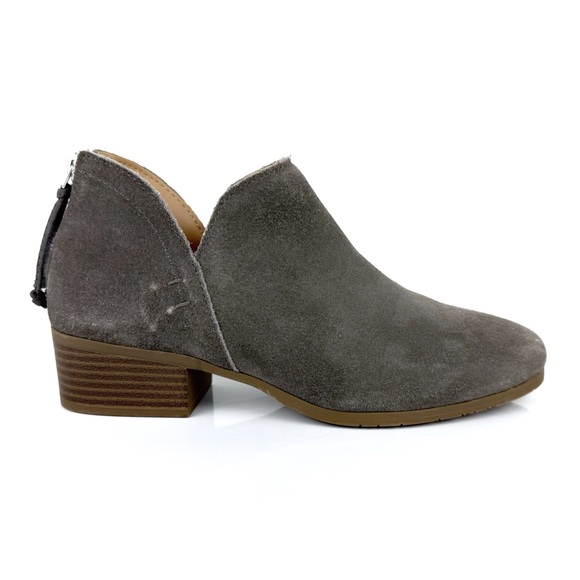 Kenneth Cole Reaction Women's Side Skip Suede Leather Ankle Bootie Gray Size 5.5 - Picture 3 of 11